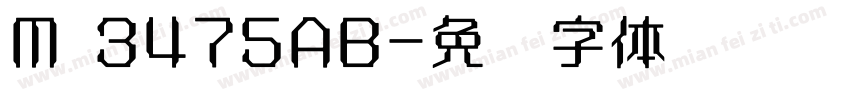 M 3475AB字体转换